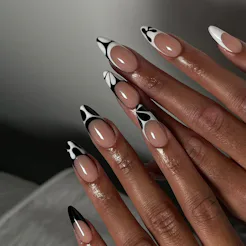 Black and white nail art is trending — and it's far from boring.