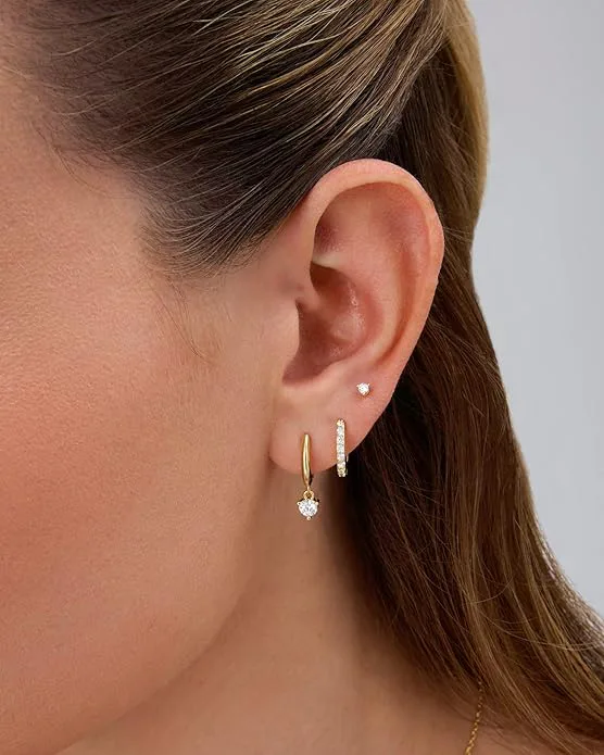 PAVOI Gold Plated Sterling Silver Statement Earrings