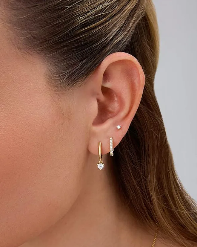 PAVOI Gold Plated Sterling Silver Statement Earrings