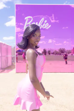 Olandria Carthen at Barbie's Coachella activation