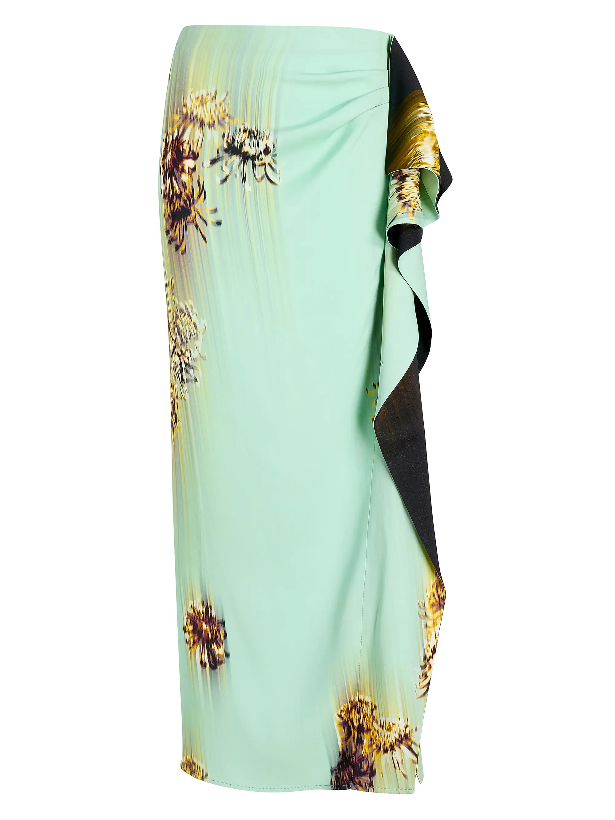 Cella Printed Ruffled Maxi Skirt