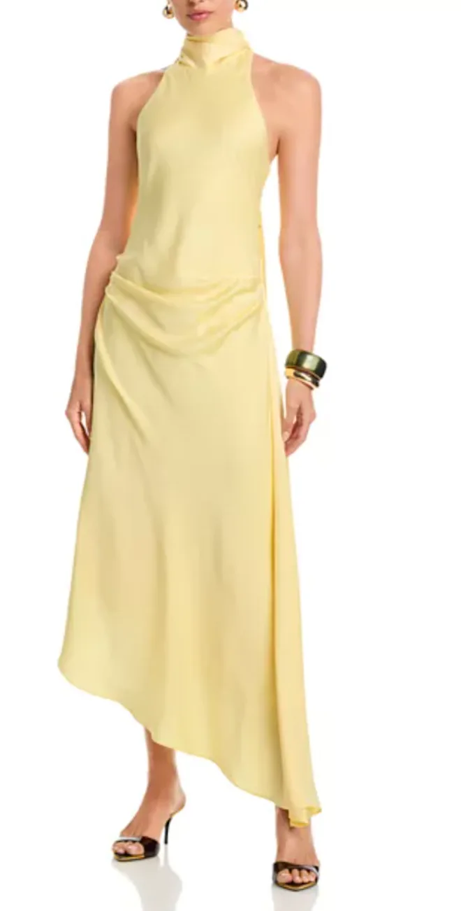 Monica Satin Midi Dress