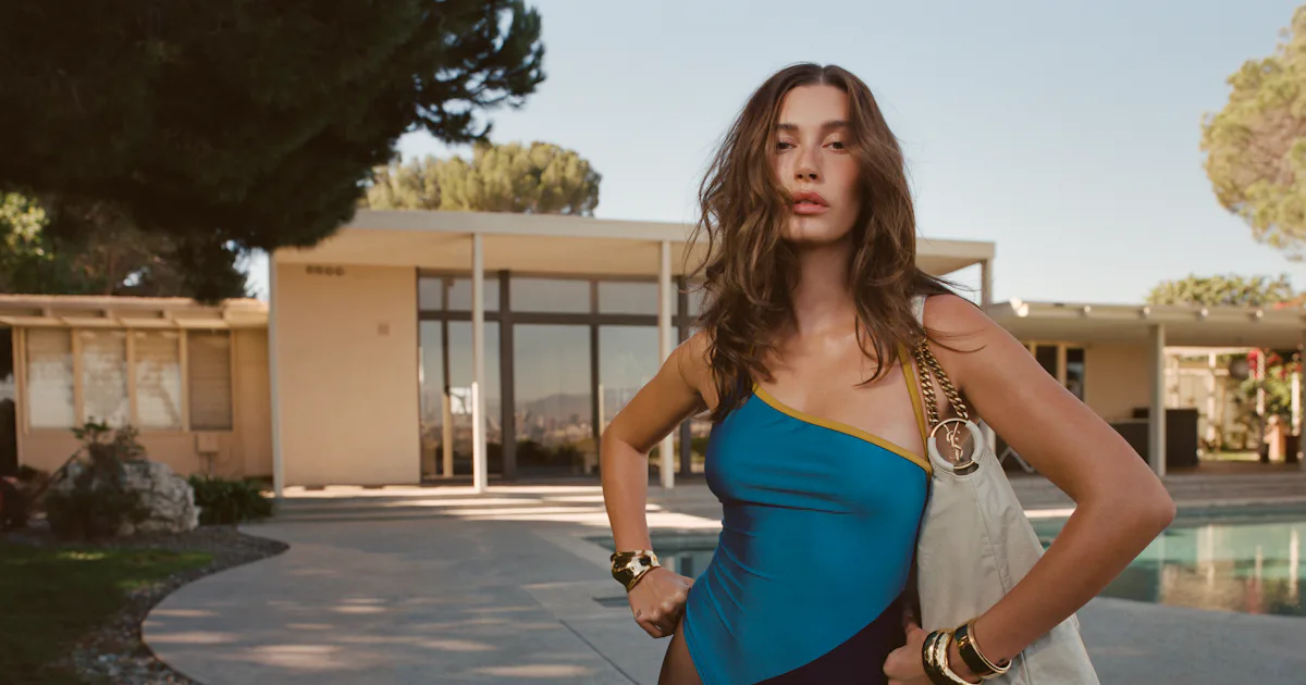 Hailey Bieber Takes You on a House Tour for Saint Laurent