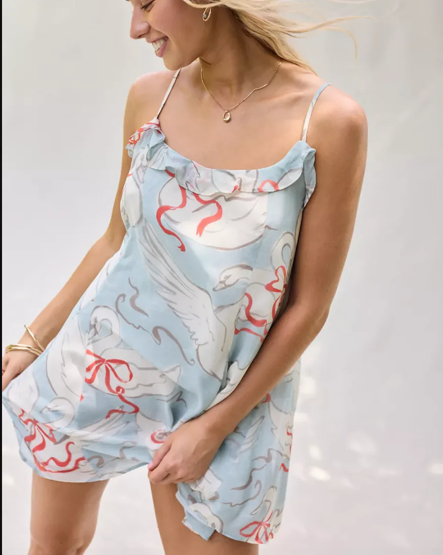 Kimchi Blue Swing Time Ruffle Babydoll Mini Dress