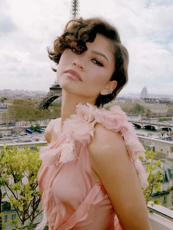 Zendaya With A Curly Bob