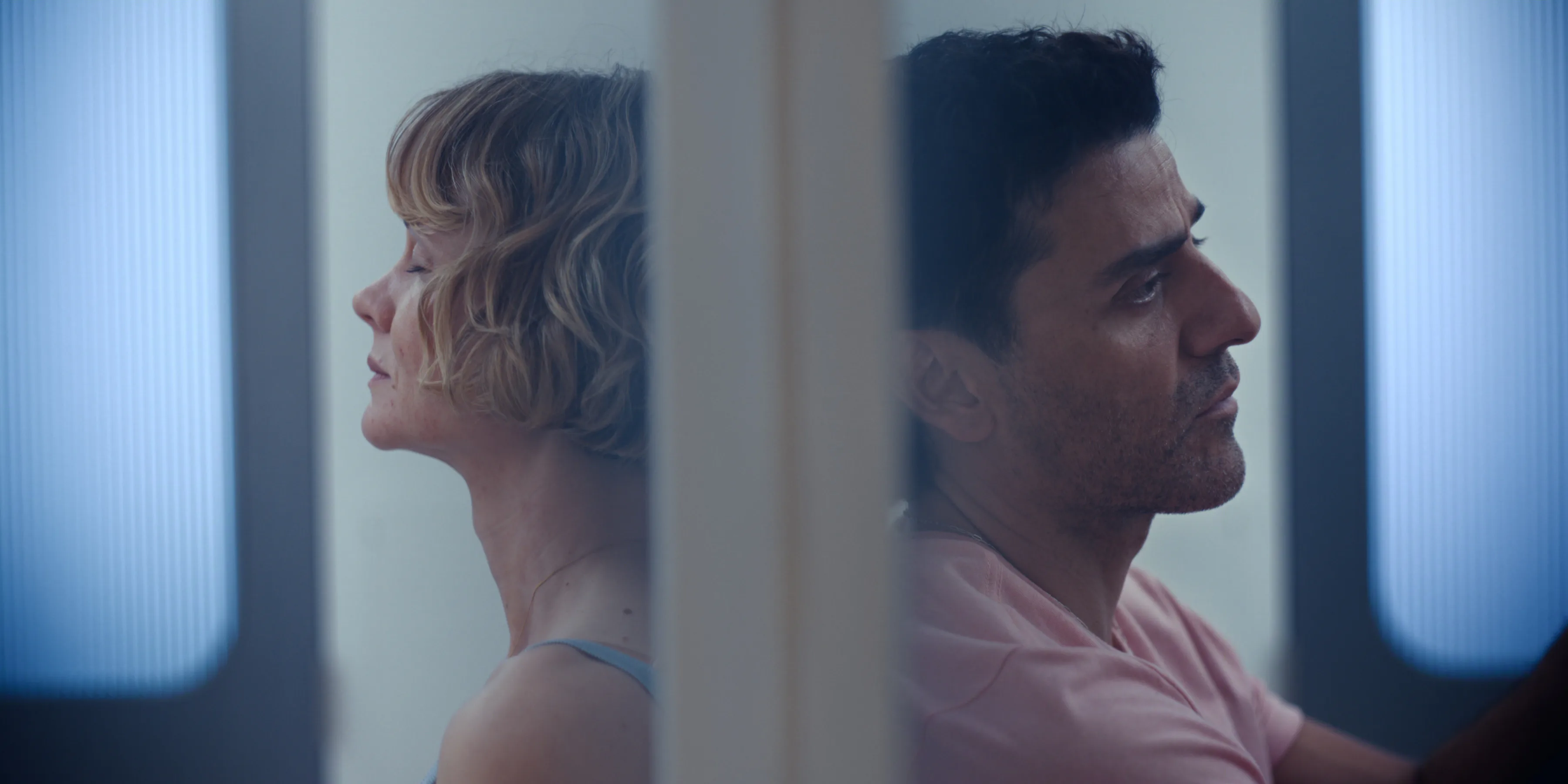 Carey Mulligan and Oscar Isaac on Beef Season 2. Photo via Netflix