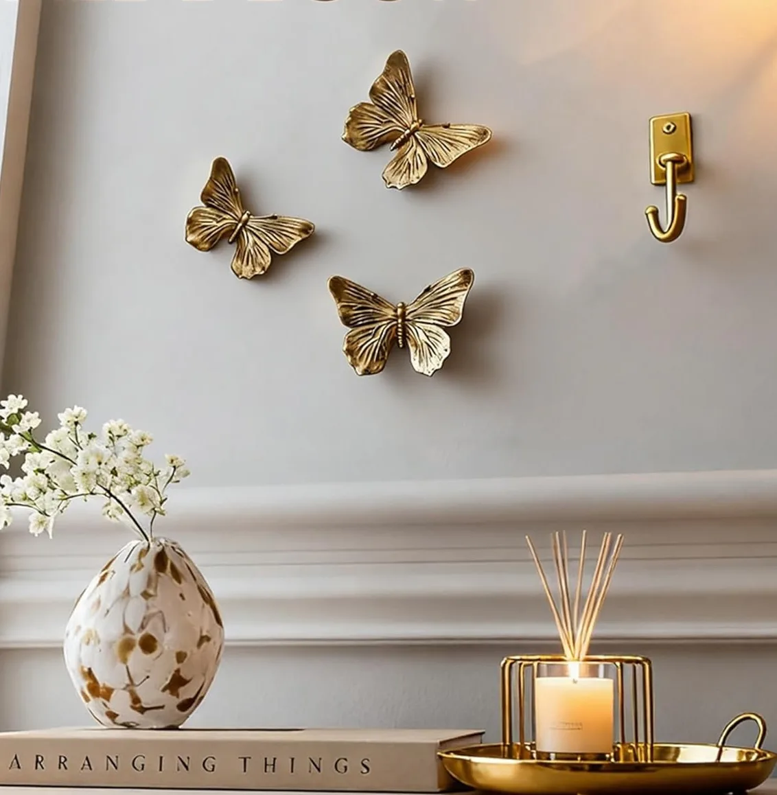 GUSFREUD Vintage 3D Butterfly Wall Decor (Set of 3)