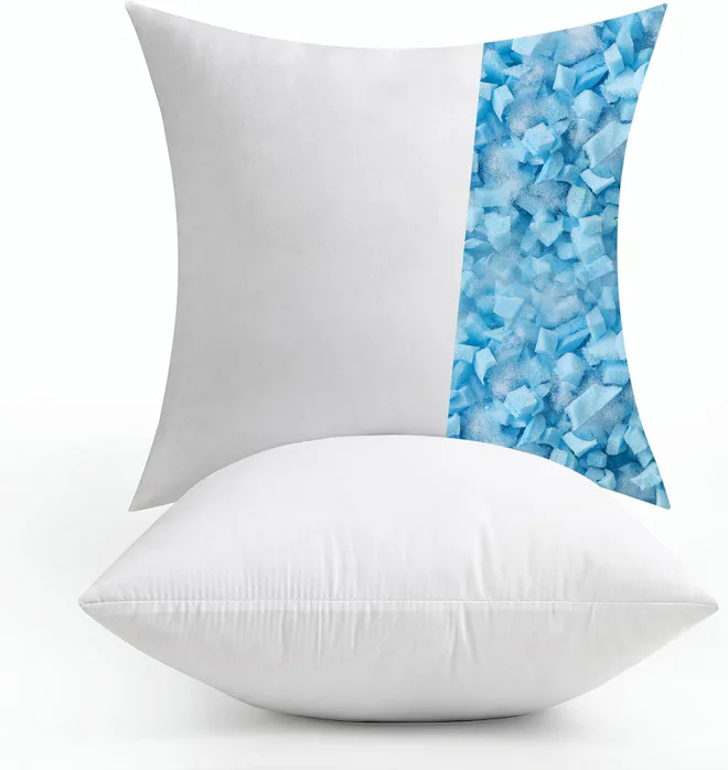 MIULEE Shredded Memory Foam Pillow Insert (2-Pack)