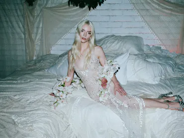 Anya Taylor Joy wears Rodarte on Instagram.