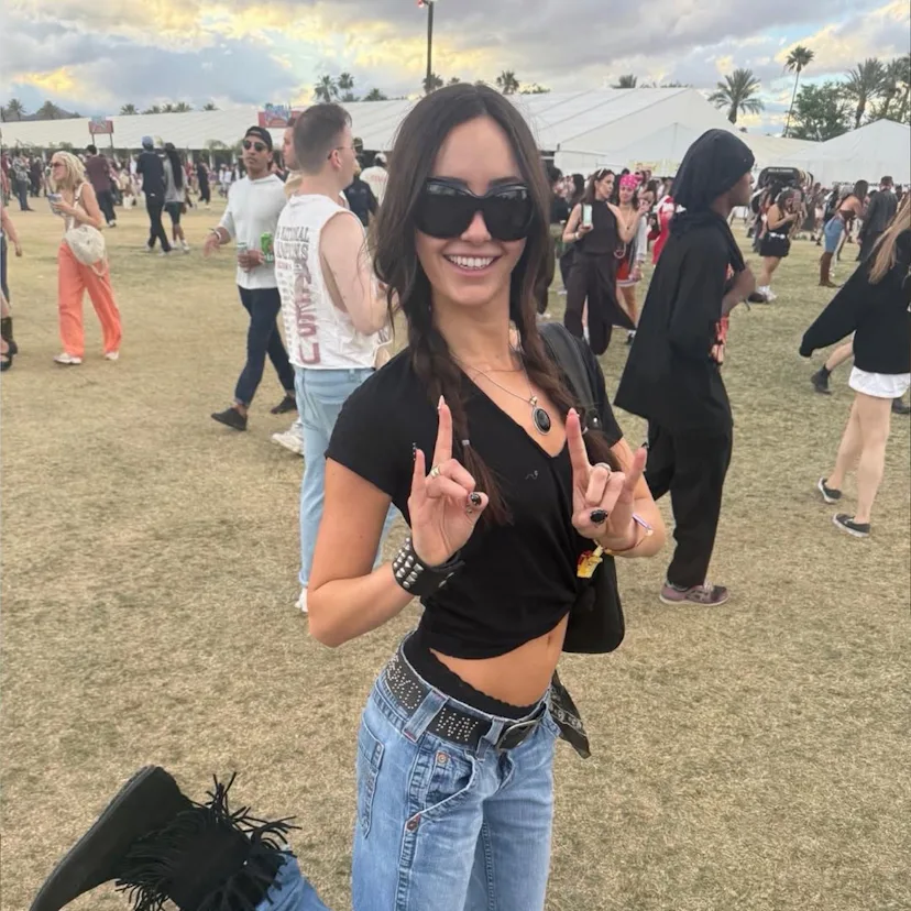 Ashtin Earle at Coachella 2026.