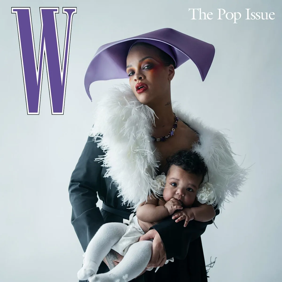 Rihannaand Baby Rocki!Are W's Pop Issue Cover Girls Rihannaand Baby Rocki!Are W's Pop Issue Cover Girls