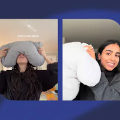 A review of the viral "Sleep Crown" pillow.