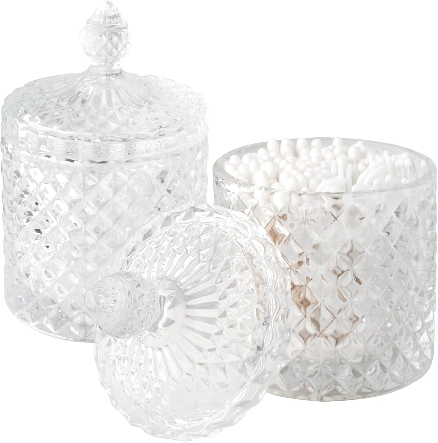 rejomiik Apothecary Jars with Lid (2-Pack)