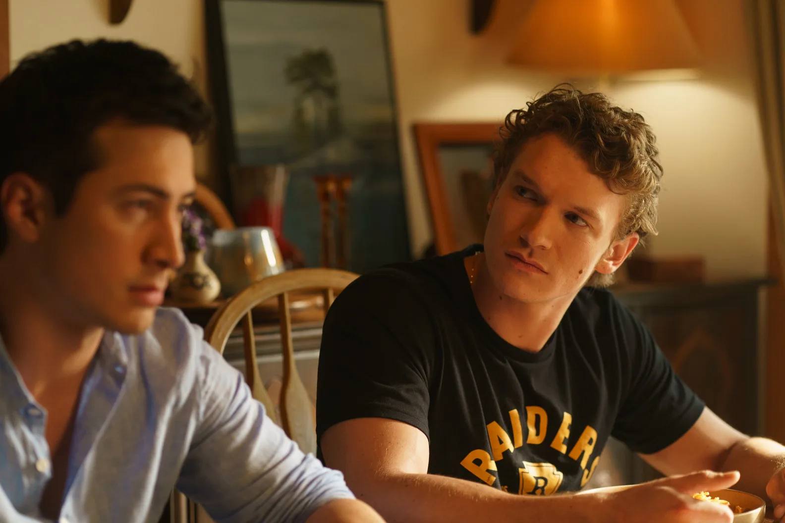 Shane and Ilya in Heated Rivalry. Photo via HBO Max