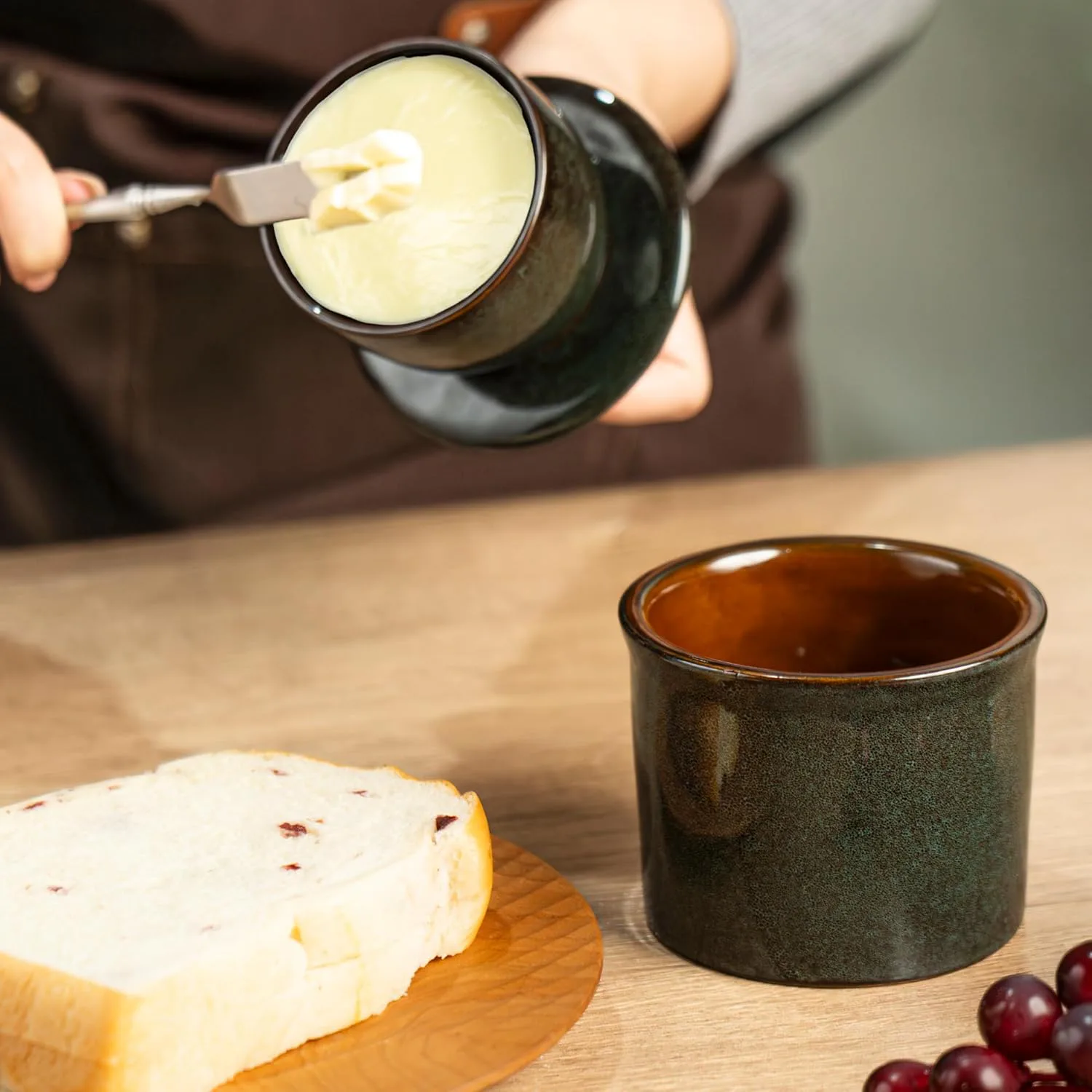 teapeak Pottery Butter Crock