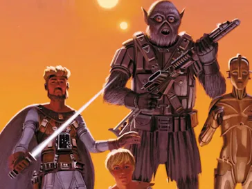 Early Ralph McQuarrie 'Star Wars' concept art, including a version of "Chewbacca" who later became Z...