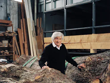 Penone in his studio