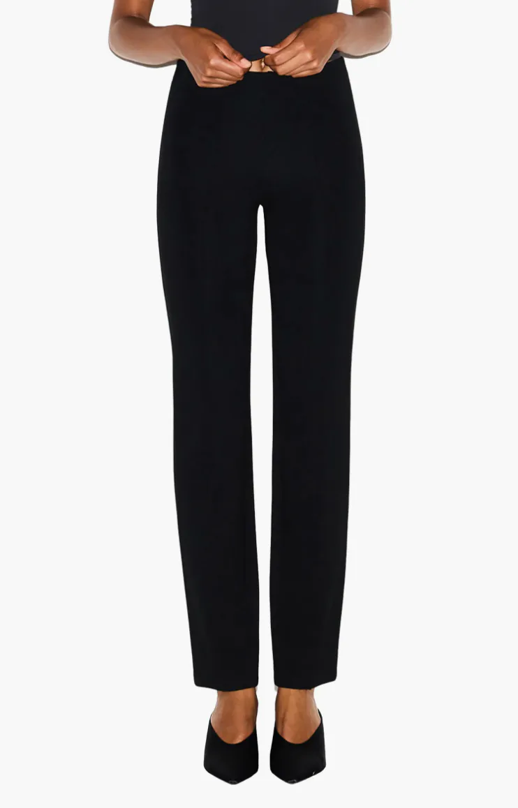 The Essential Collection High Waist Pintuck Straight Leg Pants