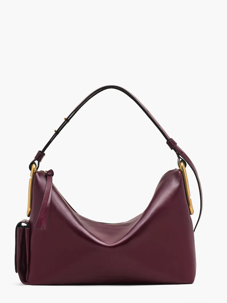 Scene Large Shoulder Bag in Dark Port