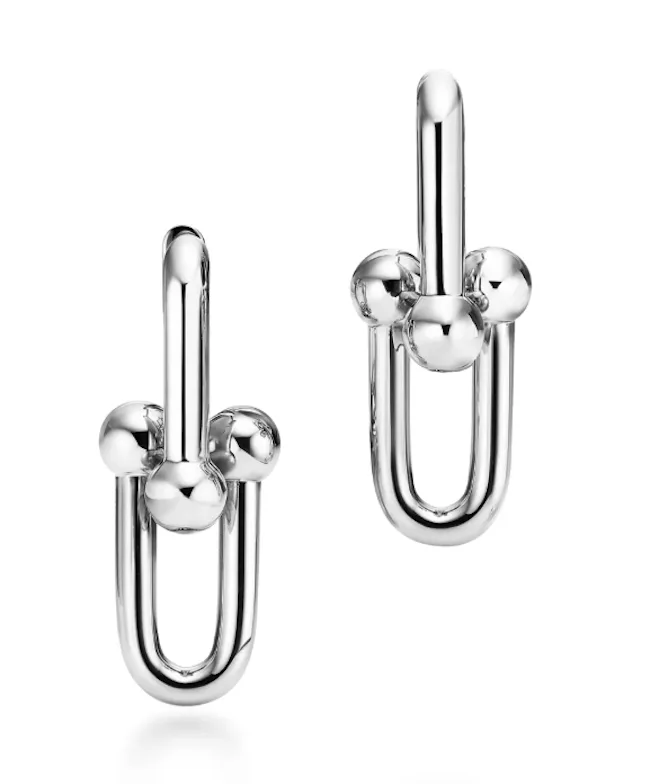 Tiffany HardWear Large Link Earrings in Sterling Silver