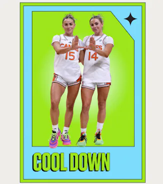 Hanna and Haley Cavinder dish on their favorite ways to cool down and unwind after a basketball game...