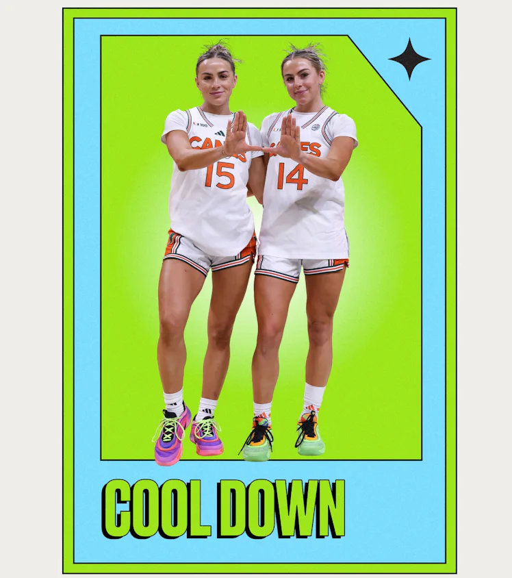Hanna and Haley Cavinder dish on their favorite ways to cool down and unwind after a basketball game...