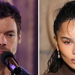 Harry Styles and Zoë Kravitz in 2026. Photos via Getty Images
