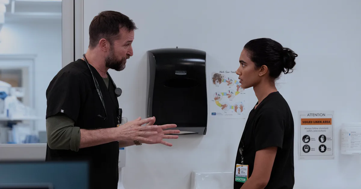 Even Noah Wyle's Son Had Notes About Robby Yelling At Dr. Mohan On 'The Pitt'