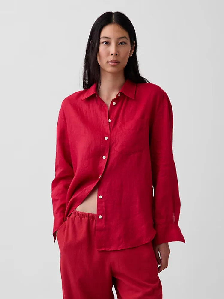 100% Linen Oversized Shirt