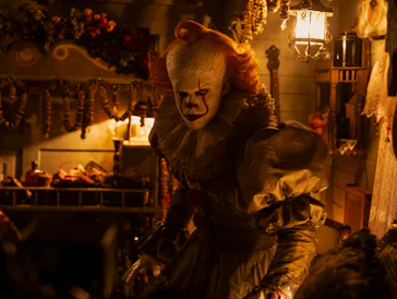 Bill Skarsgård as Pennywise in It: Welcome to Derry