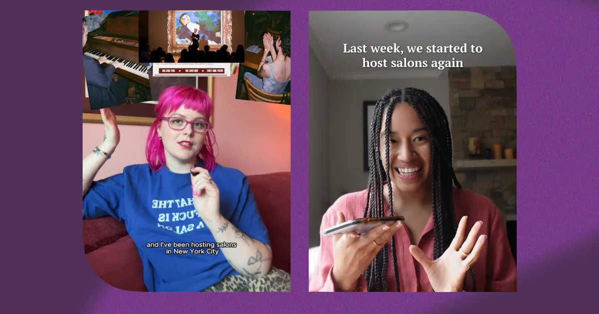 This Is Your Sign To Host A Monthly "Salon" With Your Friends