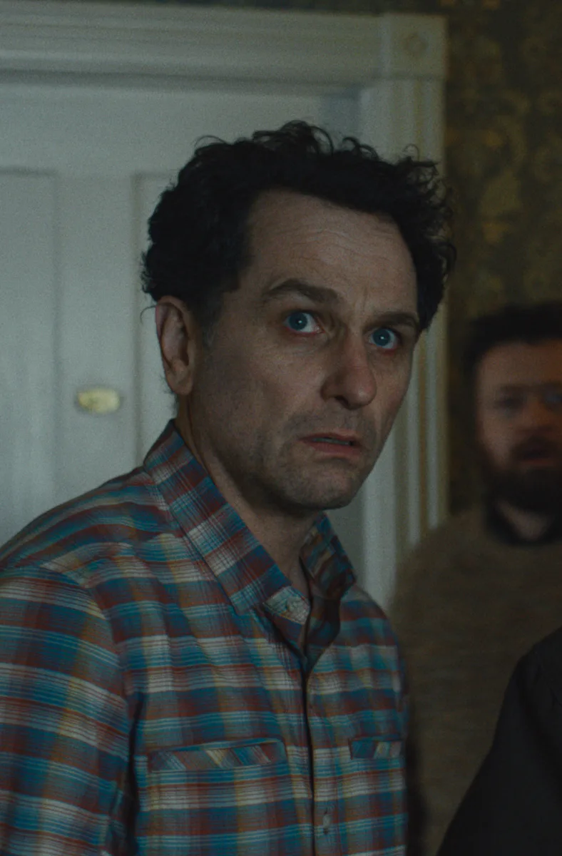 Matthew Rhys and Stephen Root in Widow's Bay