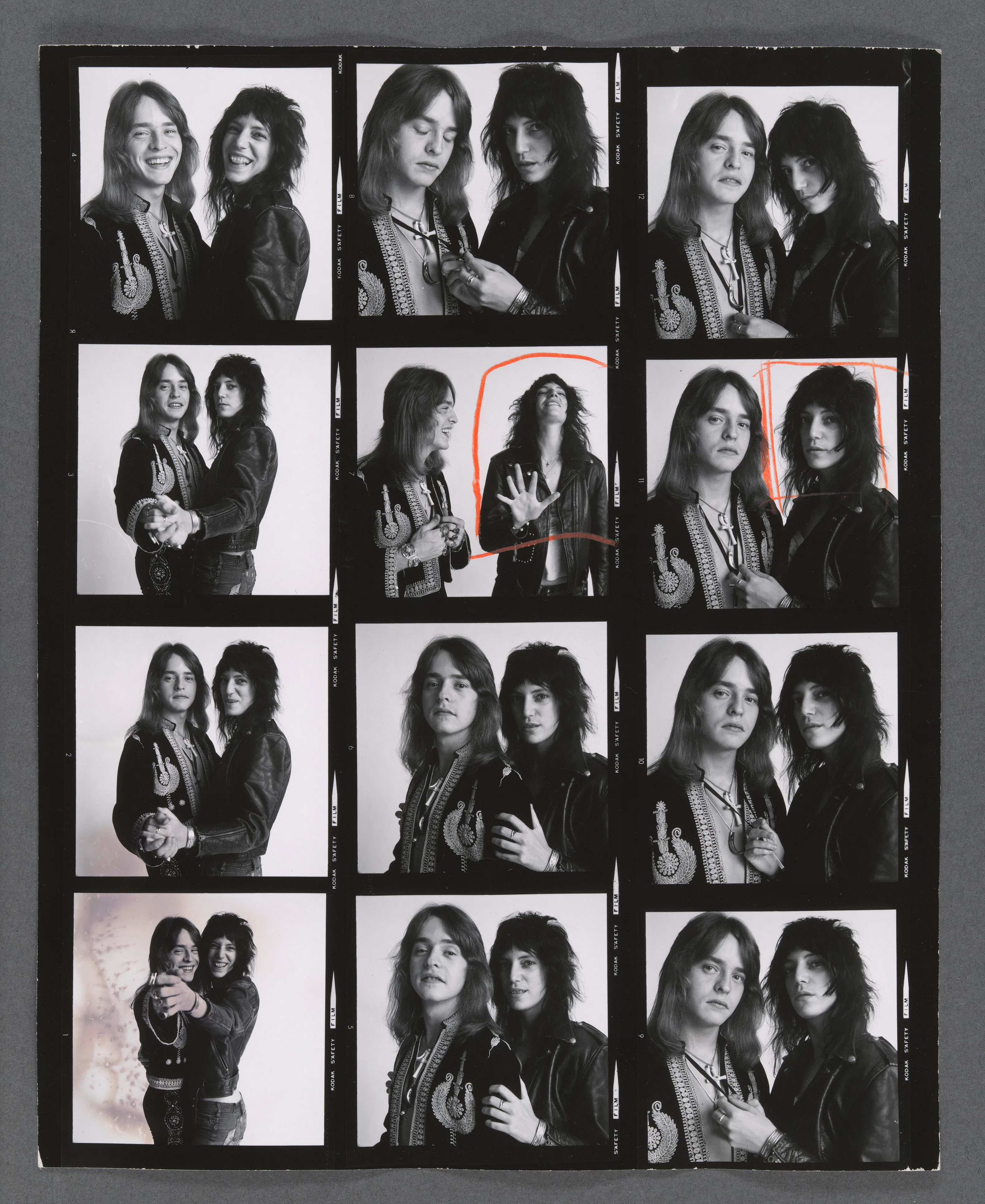 Rick Derringer and Patti Smith at 10 East 23rd Street, 1971, job 517
