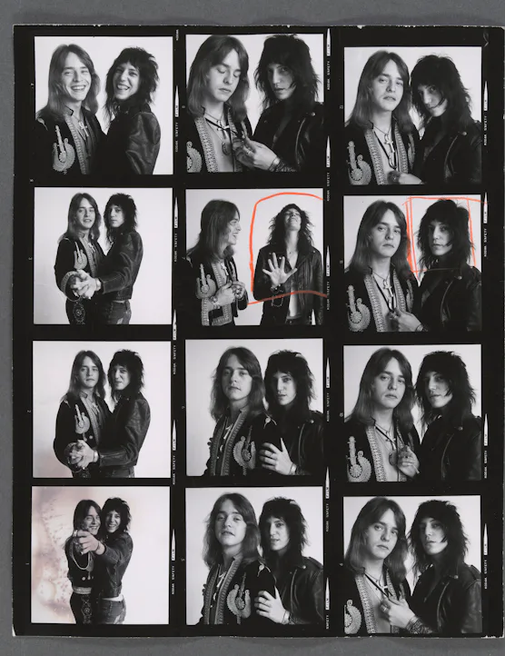 Rick Derringer and Patti Smith at 10 East 23rd Street, 1971, job 517