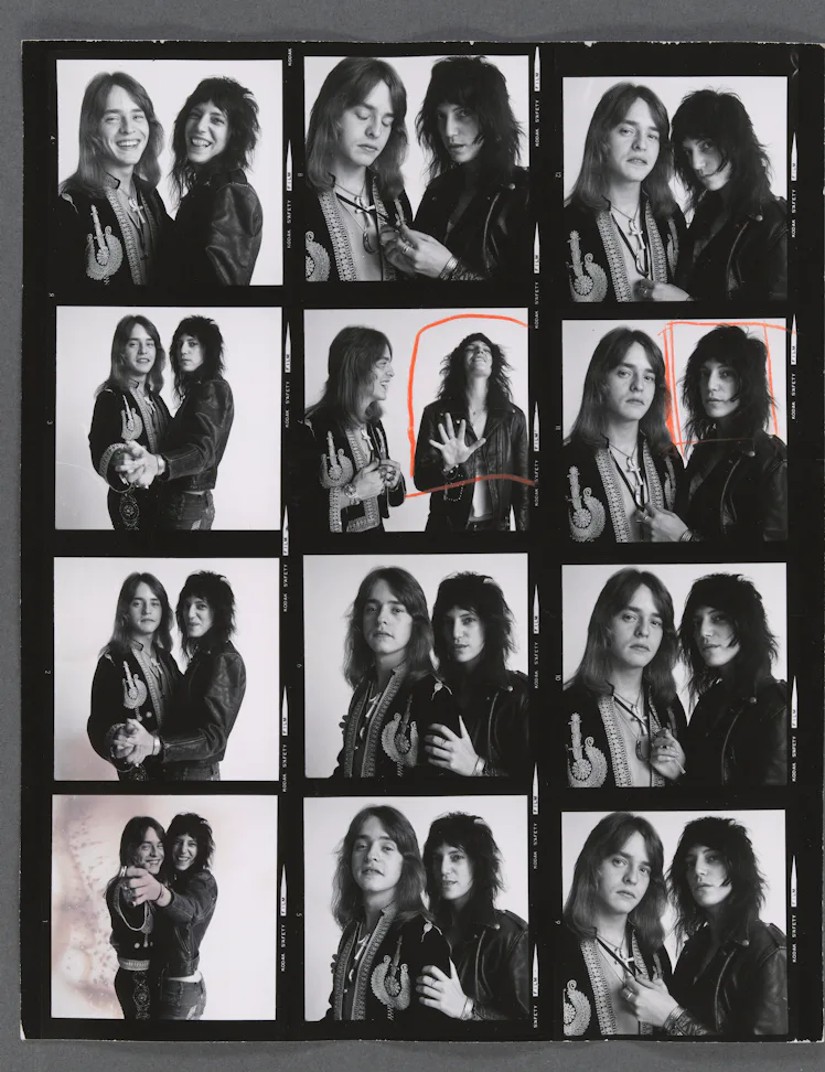 Rick Derringer and Patti Smith at 10 East 23rd Street, 1971, job 517