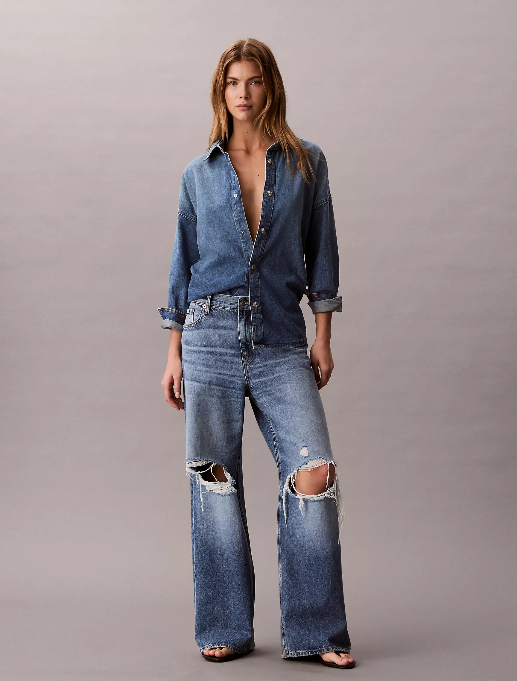 Low Rise Baggy Jeans