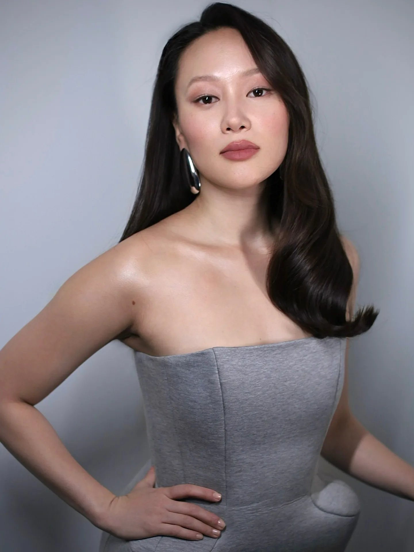 Yerin Ha with mauve makeup