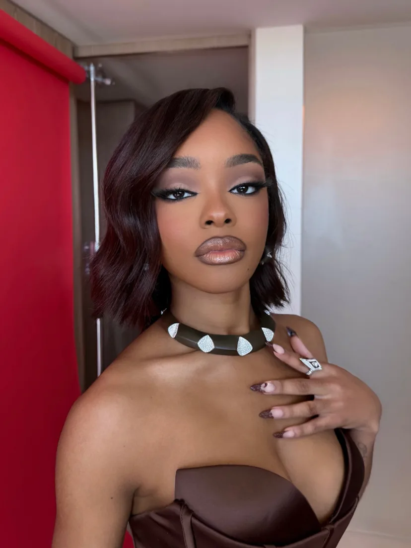 Marsai Martin with latte brown makeup