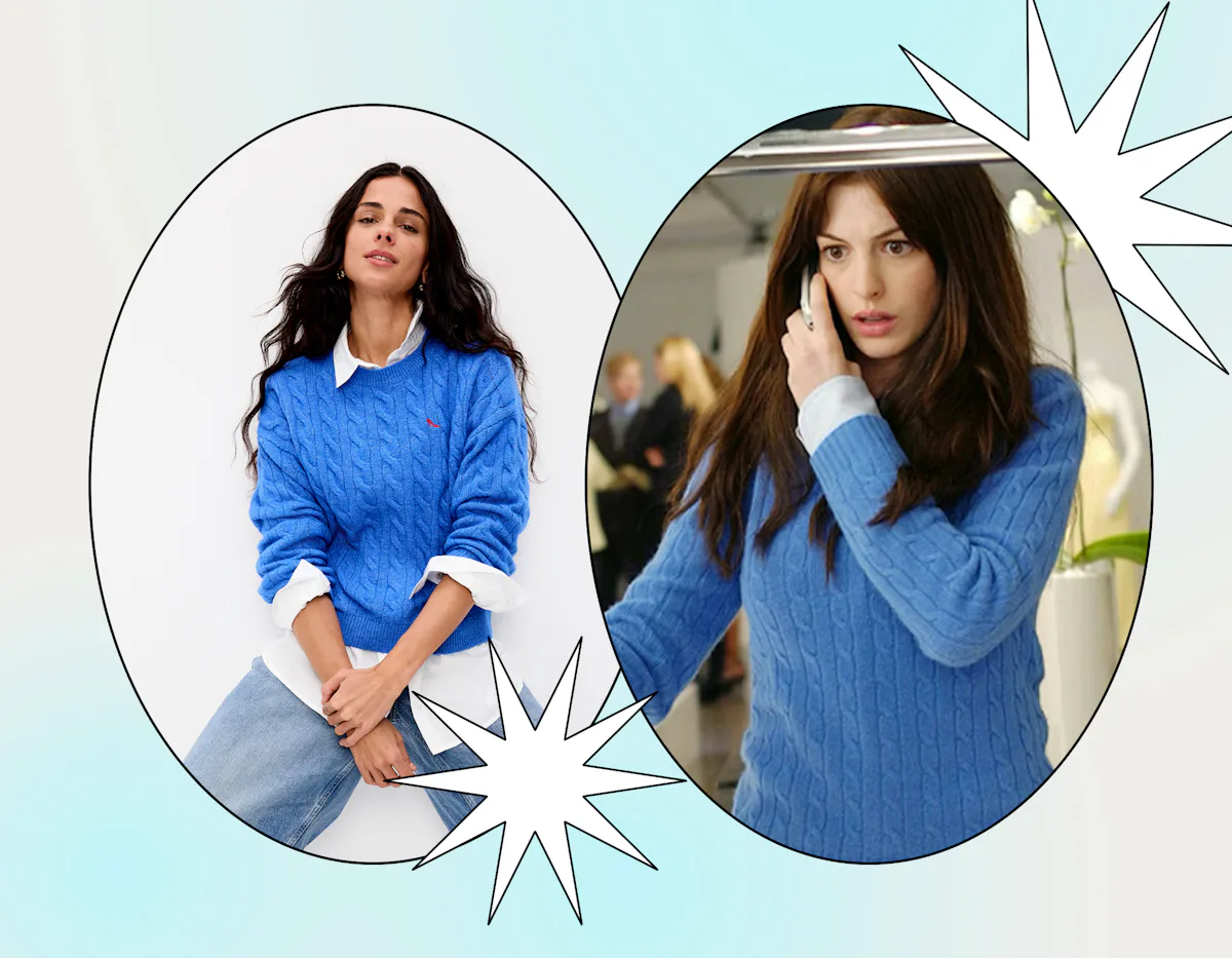 Old Navy's 'Devil Wears Prada' Line Includes A Cerulean Blue Sweater