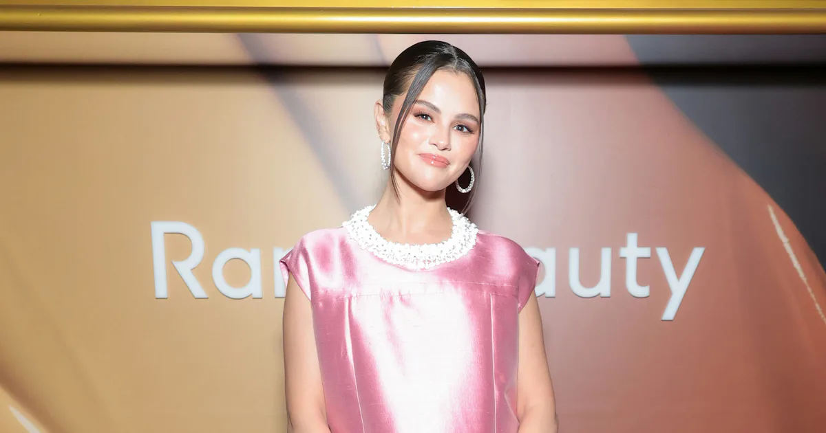 Selena Gomez’s Polly Pocket Prada Dress Comes With Built-In Jewelry