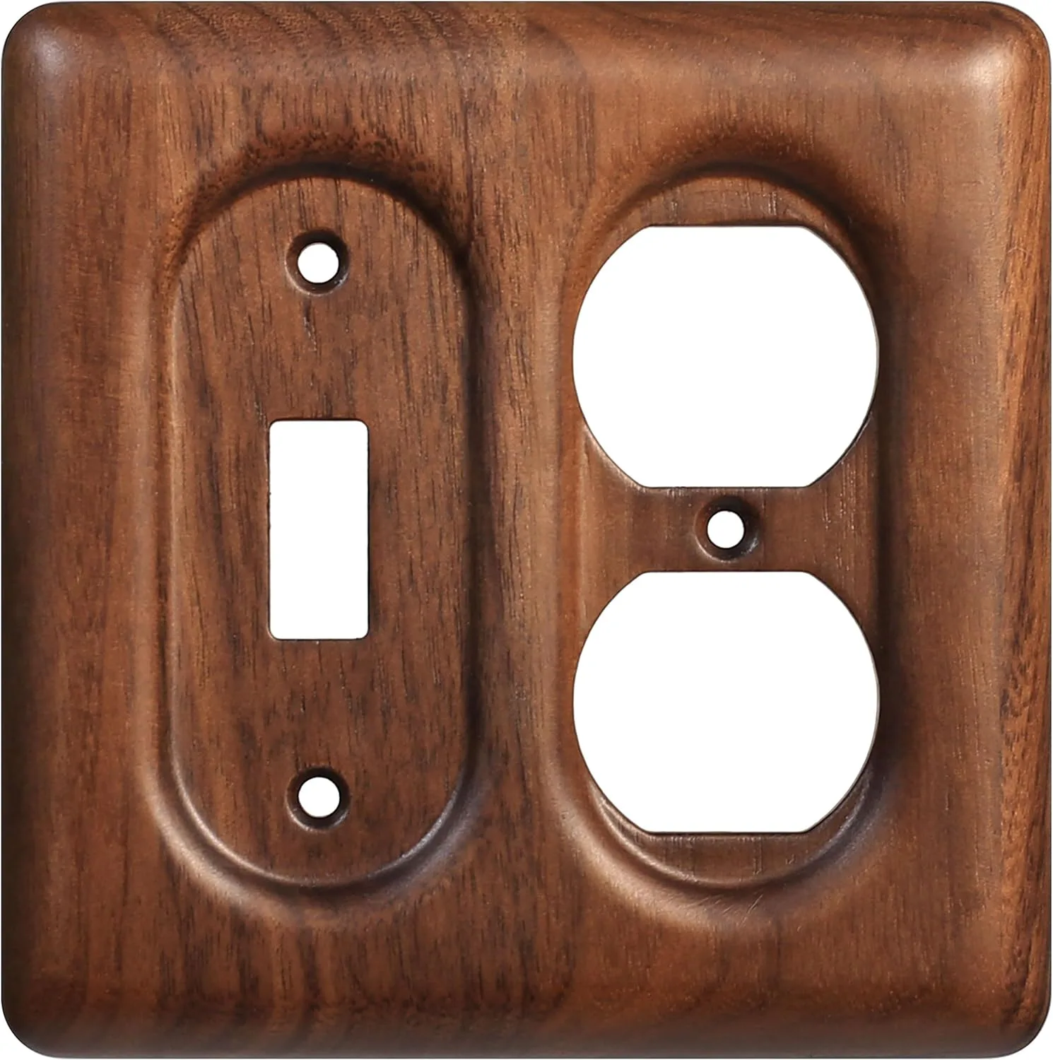YDJSA Walnut Outlet Plate 