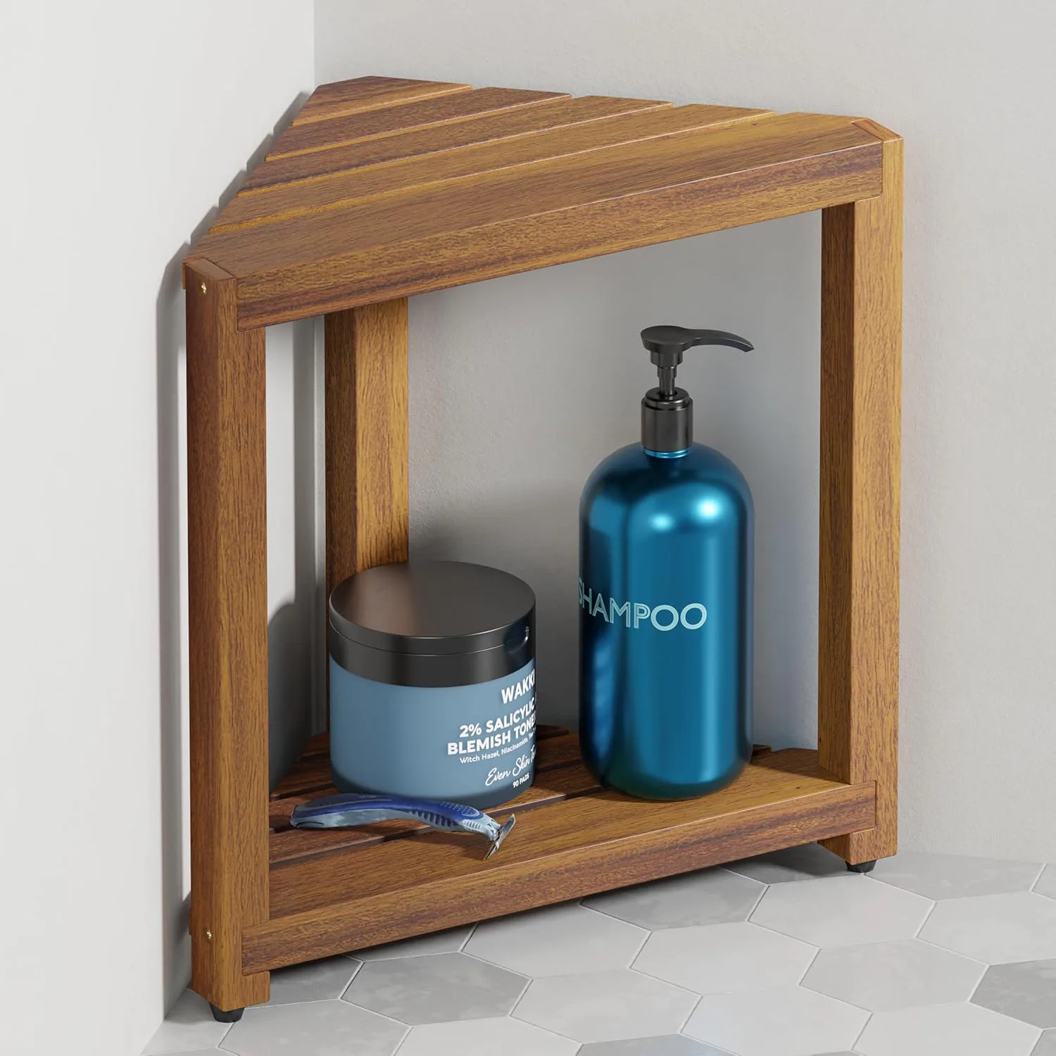 BLUEWEST Corner Shower Stool