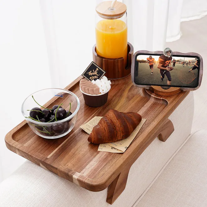 Nnewvante Couch Cup Holder Tray