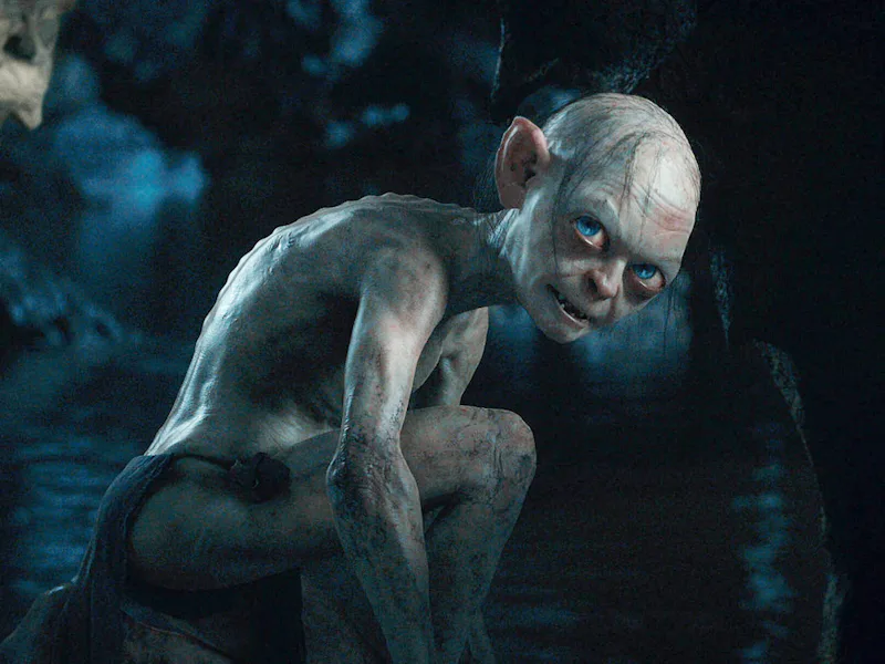 Andy Serkis as Gollum in The Hobbit: An Unexpected Journey