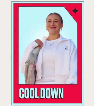 Tennis star Amanda Anisimova shares her recovery habits and how she unwinds after a tournament.