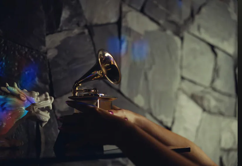 The Grammy that Sabrina Carpenter steals in "House Tour"