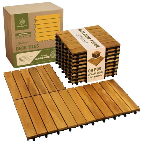 GREEN ALLUVIUM Interlocking Deck Tiles (9-Pack)