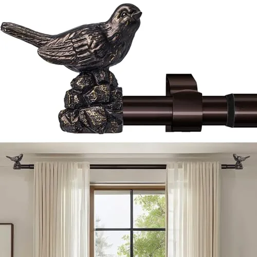 KVEEO Bird Curtain Rod