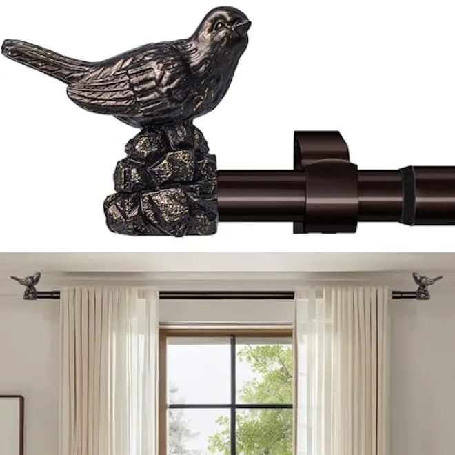 KVEEO Bird Curtain Rod