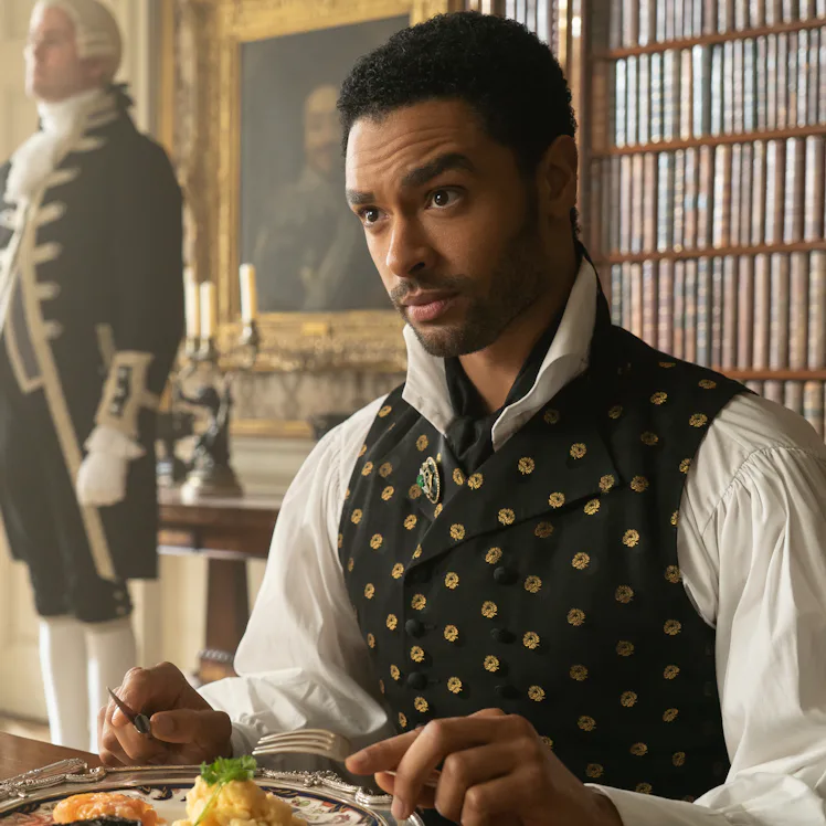 Regé-Jean Page as Simon on Bridgerton Season 1. Photo via Netflix
